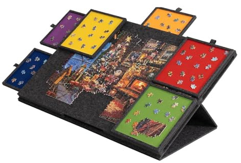 ShkitAelling Planche puzzle inclinable 77 x 52 cm 6 tiroirs salon