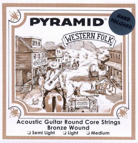 Pyramid 013-056 Westerngitarren Saiten polished round core