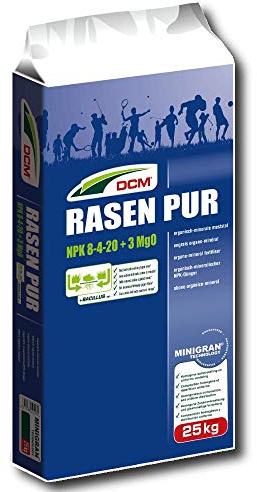 Cuxin DCM gazon pur 25kg Profi Engrais à gazon avec effet contre Mousse