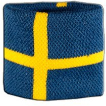 Flaggenfritze Schweiß- und Stirnbänder Schweden, für Erwachsene und Jugendliche, Sport/Fitness/Yoga, modisches Fan-Accessoire