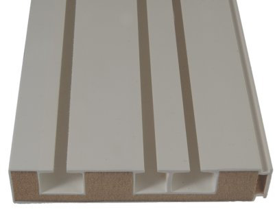 Liedeco Vorhangschiene mit Holzkern, Gardinenschiene 210 cm 3-läufig