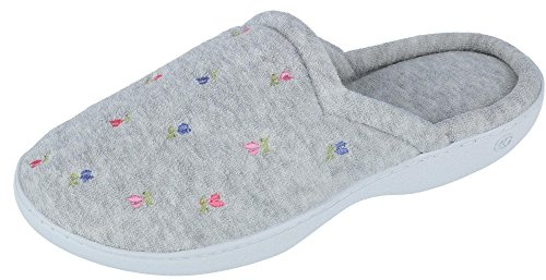 Isotoner Sabots Classiques en Tissu éponge pour Femme, Pointure 37 EU