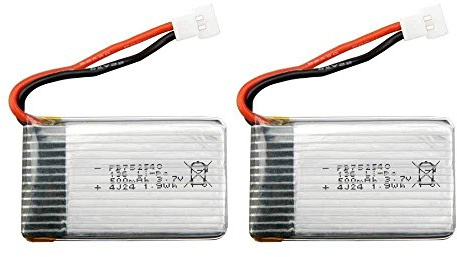 SYMA YUNIQUE Deutschland ® 2 Stuck Akku Lipo (3.7v, 500 mAh Lipo) x Rc Droni Quadcopter X5 X5C X5SC X5SW, Cheerson CX-30W, Skytech M68, Wltoys F949