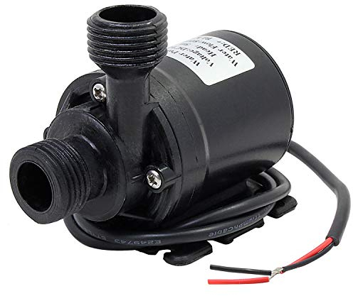 HSEAMALL Brushless Tauch Mini Wasserpumpe DC 12 V Amphibienpumpe 800L / H 5 Mt für Gartenteich Aquarium Solar Brunnen Pool