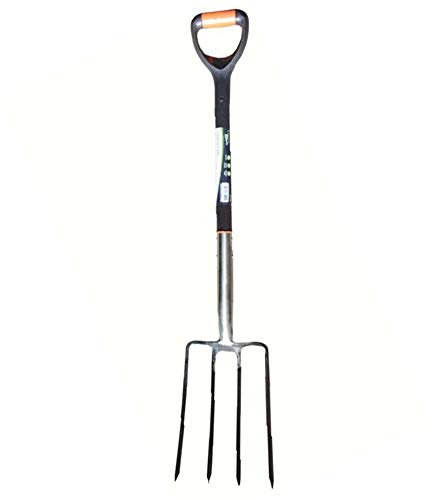 Garden Mile Stainless Steel 97cm Digging Fork Heavy Duty Long Handled Garden Tools For Gardening Tools Border Fork Digging Tools For Outdoor Soil Weed Removal Garden Equipment