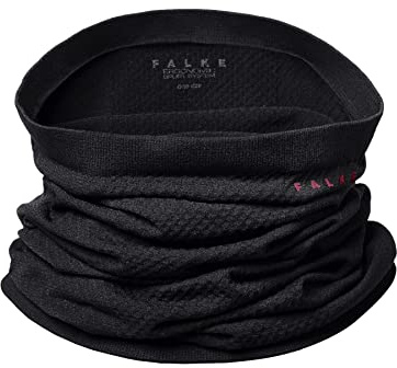 FALKE Unisex Winter-Schal Tube U ACC Funktionsmaterial Schnelltrocknend Warm 1 Stück, Schwarz (Black 3000), Einheitsgröße