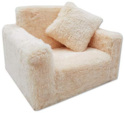 Odolplusz Kindersessel klappbar | Kindersofa Mini-Sessel Kinderstuhl Kuschelsessel | Kindermöbel für Kinderzimmer | (Beige)