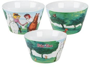United Labels Bibi & Tina Bowl Horses – Cereal Bowl Porcelain 500 ml