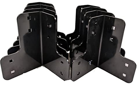 Bell Forge 8 Pcs Workbench Corner Bracket Kit Heavy Duty Sturdy 316 Stainless Steel Angle Brackets for Desk Shop Table Platform Made in USA