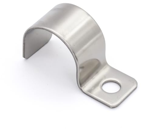 MgcTolBox 20 Stück Befestigungsschelle - V2A Edelstahl Rohr Rohrschelle Schlauchschnalle Rohrhalterung | Metallkabelschellen für Rohrdurchmesser Ø 17-18 mm