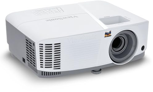 ViewSonic PA504W DLP Projector, 4000 ANSI Lumen, WXGA 1280x800, 22.000:1 Contrast Ratio, Up to 300-Inch Image, HDMI x2, RJ45, Vertical Keystone +/-40°, 10W Speaker