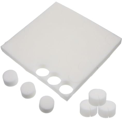 Sosoport Lot de 100 Éponges de Pépinière Hydroponiques Blanches, Respirantes et Réutilisables, pour Semis de Fleurs et Plantes en Agriculture Moderne