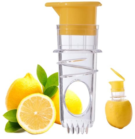 FloralGrace Exprimidor manual de limones, 2 unidades, exprimidor de limas, exprimidor de limones, pequeño vertedor de limón, exprimidor de limón para zumo de naranja