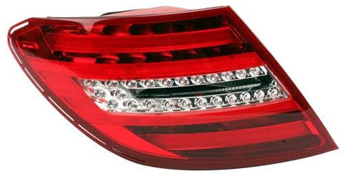 Generisch Auto-Rücklicht Linke/rechte Seite Rückleuchte für W204 C180 C200 C220 C260 C280 C300 2011 2012-2014 Rücklicht Bremsleuchte für mit(Left-1PCS)