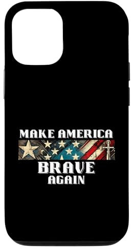 Macht Amerika wieder mutig USA Stars & Stripes Hülle für iPhone 12/12 Pro