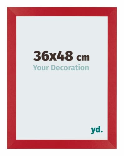 yd. Cadre Puzzle 36x48 cm Rouge - Cadre en MDF Mura