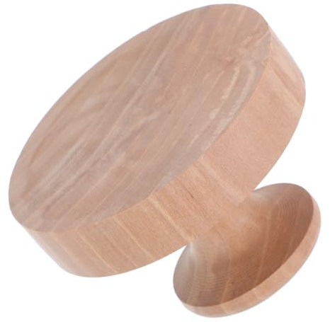 BESTOYARD Wooden Tortilla Press 6cm Diameter Flat Surface Dough Press for Pancakes Meat Pies and Flatbreads Multi-Functional Baking Tool for Home Kitchen