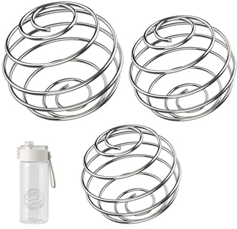 Shaker - Shaker per proteine con sfera in acciaio inox, con sfera in acciaio inox, per blender bottle shaker di proteine, per sport e fitness