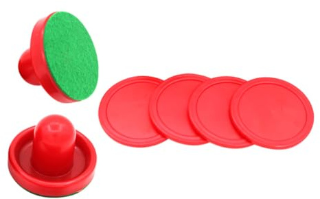 HEALLILY Juego de discos de hockey de aire de 76 mm, 2 unidades de 51 mm, mini discos de hockey sobre hielo, 4 fundas de tela, accesorios de repuesto para mesas de juego