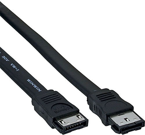 InLine 27515 Cavo SATA 1,5 m Nero eSATA