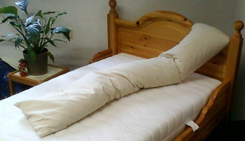 Side Sleeper Pillow, Nursing Pillow Filled with Spelt - Length 180 CM