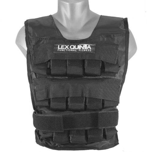 Lex Quinta Gewichtsweste Heavy Duty - 30 Kg - Trainingsweste mit Gewichten - 29 Einzelgewichte aus Gusseisen