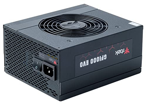 Itek alimentador GF1000 EVO: 1000 W, 80Plus Gold, Ventilador FDB de 12 cm, Condensador japonés, Modular