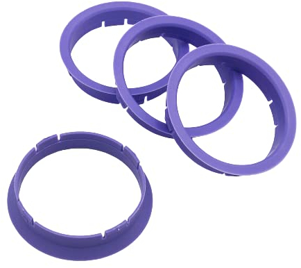 KONIKON Lot de 4 Anneaux de centrage pour Jantes Mauve 63,3 x 60,1 mm