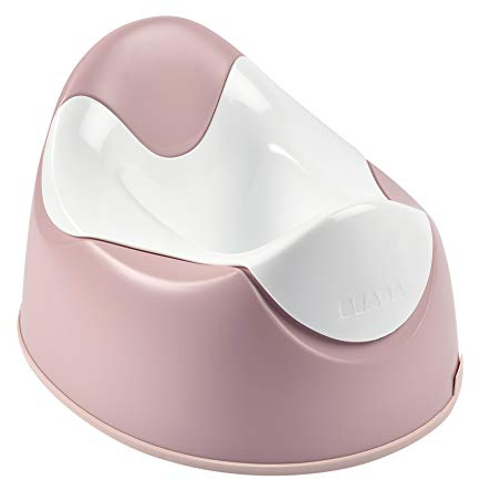 BÉABA - Babytopf - Ergonomisches Töpfchen für Kinder - Rutschsicher - Hygienisch - Pflegeleicht - WC-Einsatz mit Handgriffen - Made in France - Rosa