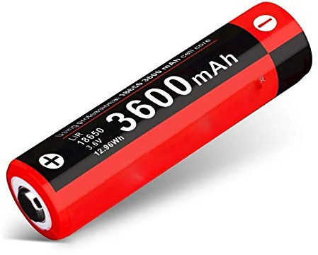 WPHH Batterie Rechargeable 3.6V 3600Mah, Piles De Charge Et De Décharge À Courant Élevé pour Portable Lampe De Poche LED, Multiple Protection,2pcs