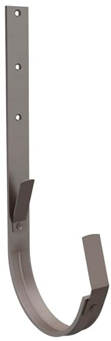 ZAMBELLI Dachrinnenhalter RG250-25/5 Kupferbraun verzinkt | Rinneneisen aus verzinktem Stahl, Rinnenhalter für Dachrinne halbrund, einfach montiert ohne löten