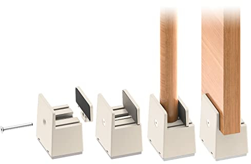 RCHYFEED Betterhöhung 2 Zoll Verstellbarer Schraubklemme, Möbelerhöhung 5 cm passend für Fußstärke des Bettes von 0 bis 1,5 Zoll, Robuste Betterhöher für Sofa Schreibtisch Schrank, Unterstützt 5000 lb