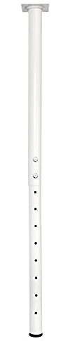 QLLY Tischbeine Metall Weiß Schreibtischbeine Höhenverstellbar 60-100cm Möbelfuß Hochbelastbares Metall Tischbeine Geeignet Tischfuß für Heimbüro Schreibtisch Arbeitsplatten (1, Weiß)