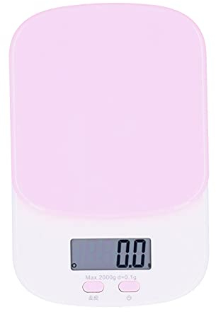 Bilancia Elettronica, Bilancia Digitale per Alimenti Bilance da Cucina per Alimenti Bilance da Cucina Peso Digitale in plastica ABS per pesatura in Cucina(Rosa) Double The Comfort