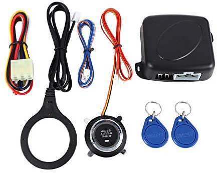 Wresetly RFID Intelligent 'Allarme Auto Pulsante di arresto e avvio del Motore Blocca l'immobilizzatore di accensione con a distanza chiave 'Entra 12 V