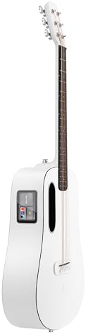LAVA ME Play Electro-Acoustic Guitar with HILAVA 2.0 System, Smart Guitar with Touchscreen, Lite Guitar Bag, Data Cable, Truss Rod Wrench, Beginner Friendly (36 Sail White)