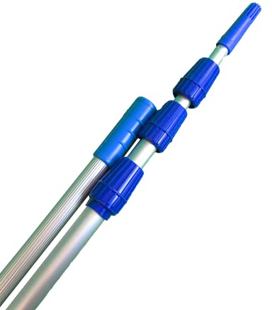 Capra Group Manico telescopico professionale in alluminio 12 metri, anodizzato in 4 stadi, adatto per pulizia di vetri, soffitti, fotovoltaici, cornicioni