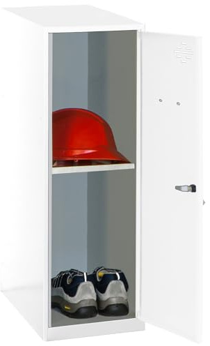 SimonRack Låsskåp, Metall, Vit, 915x400x500