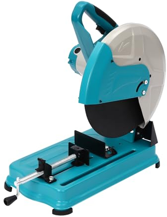 Troncatrice (2500 W, 3800 giri/min, diametro lama 355 mm), angolo di taglio (0-45°), per tagliare legno, ferro angolare, acciaio, acciaio