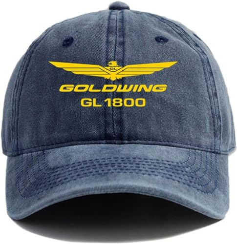 TeysHa Baseballkappe Snapback Sonnenhut Goldwing GL1800 Baseballkappe Distressed-Hüte Kappe Herren Retro Outdoor Sommer verstellbare Mütze Männer und Frauen