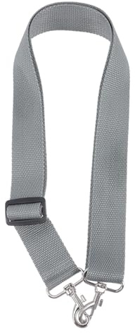 Verstellbarer Nylon Snare Drum Gurt für Marschtrommel, 3,6cm Breit | Silbergraue Ausführung, Hakenverschluss aus Tigerkopf Form, Geeignet für African Drum und Snare Drum