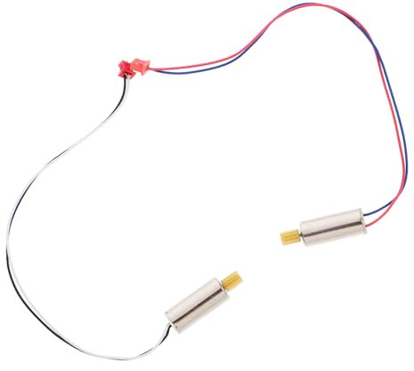 BESTonZON 2 Stück Kleiner Ab Motor Ersatzteile Für Drohnen Uav Quadcopter Elektromotor Mit Plus Minus Polarität Verschleißfest Leicht Für Flexiblen Flugbetrieb