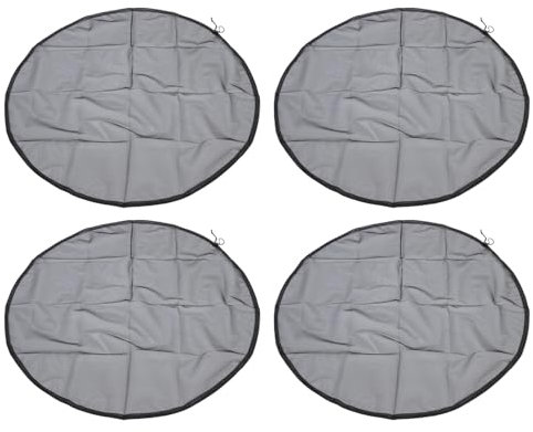 Copertura in Rete per Barili di Acqua Piovana 4 Pezzi Copertura in Rete per Barili di Pioggia con Coulisse Secchi per Raccolta Acqua Protezione per Serbatoio Secchio Copertura