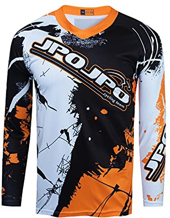 Kinder Radtrikot für Mountainbike Motocross Langar Jungen Downhill Shirt Bekleidung