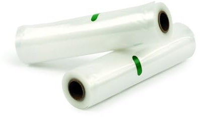 Girmi RVT5222 2 Rulli 22x500 cm per la Conservazione degli Alimenti e la Cottura Sottovuoto, Compatibili con tutte le Macchine per Sottovuoto
