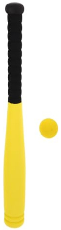 UKCOCO Bat De Baseball Doux pour Enfants Batte De Baseball pour Tout-Petits Base-Ball pour Tout-Petits Entraîner des Chauves-Souris Jouets De Balle Molle Jaune Eva