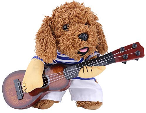 RASTKY Lustiges Haustierkostüm, Gitarrenspieler, Welpen-Party-Outfit, M. Heimtierbedarf, Hundebekleidung und -zubehör, Kostüme (M Kleidung)