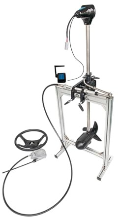 FJLKGDSP Motore Elettrico da traina Senza spazzole a Corrente Continua 24 V/48 V con Sistema di sterzo, Spinta in 120 libbre, 2 CV