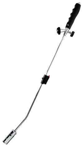 Kinzo Unkrautbrenner 80 cm - Gasbrenner mit Einstellbarer Flamme - Kabelloser Flammenwerfer für Stein und Beton - Auch als Grillanzünder Nutzbar