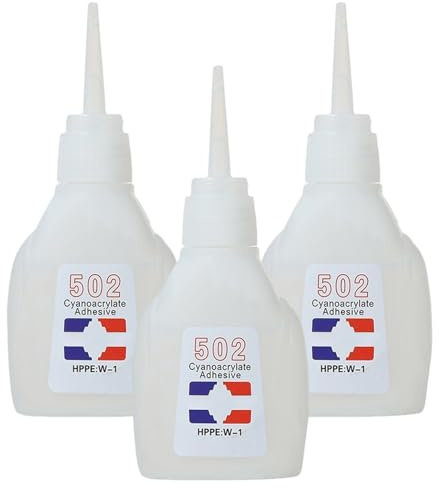 Colle 502 30g 3 pièces adhésif instantané étanche séchage rapide Super colle 502 pour métal verre plastique réparation du cuir